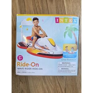 NIB Intex Wave Rider Ride-On Jetski: Aquatic Pool Float 46" X 30.5"